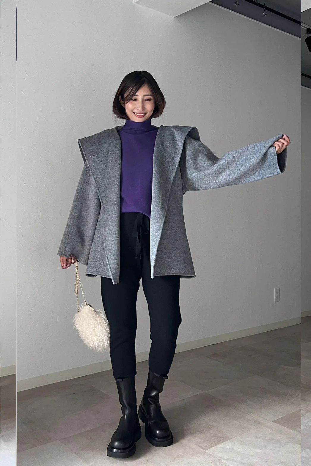 3つの表情で魅せる。【Audrey（ダブルフェイス手縫いコート）】 - A 